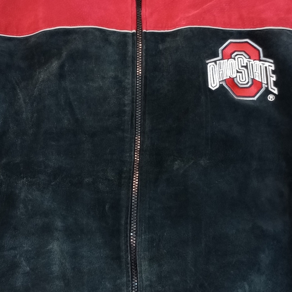 Ohio State Buckeyes Leather Jacket Mens 2XL XXL Suede Collegiate Licensed Produc - Picture 2 of 16